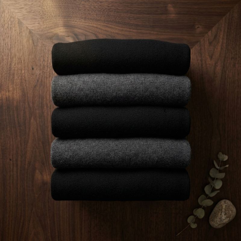 Folded knitwear stack